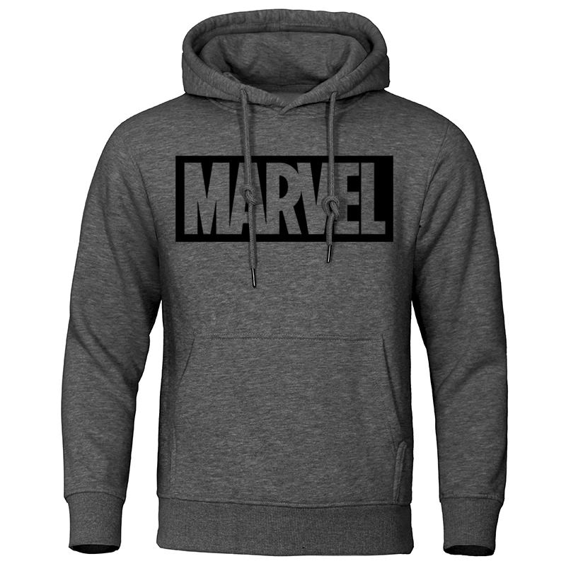 Мужские толстовки, осенне-зимний спортивный костюм, модные мужские хлопковые толстовки с принтом Marvel, повседневные мужские пуловеры, уличная одежда, топы - Цвет: dark gray 1