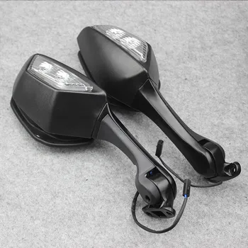 

Motorcycle Mirror LED Turn Light Signals Moto Rear View Mirrors for Kawasaki Ninja ZX10R ZX-10R ZX 10R Rearview Side Mirror
