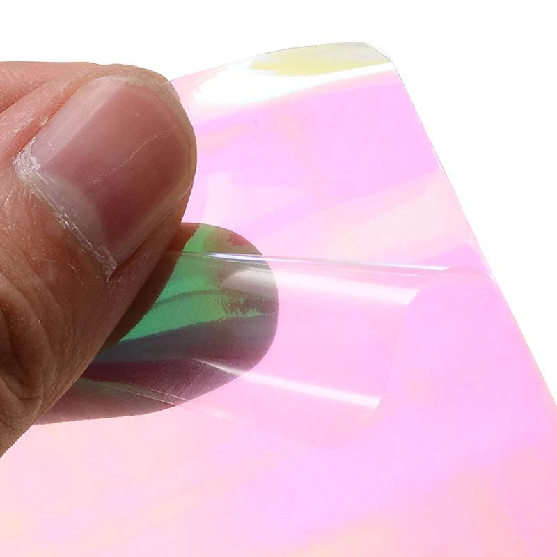 Headlight Film Transparent Hologram Sticker 100x30cm Tint Film Chameleon Oil Slick Motorcycle Whole Car Decoration Sticker