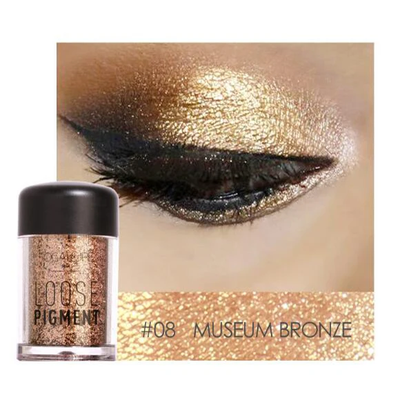 Косметика Shimmer Женская водостойкая пудра Алмазный макияж тени для век красота 1 шт. стойкий легко носить Профессиональная Косметика - Цвет: H