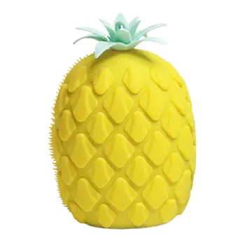 

Facial Cleansing Brush Peeling Massage Pore Deep Cleansing Pineapple Shape Silicone Face Wash Brushes Beauty Tool