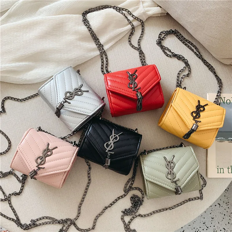 

2019 New Style Korean-style Fashion CHILDREN'S Bag GIRL'S Cool Tassels Shoulder Bag Princess Mini Chain Shoulder Bag