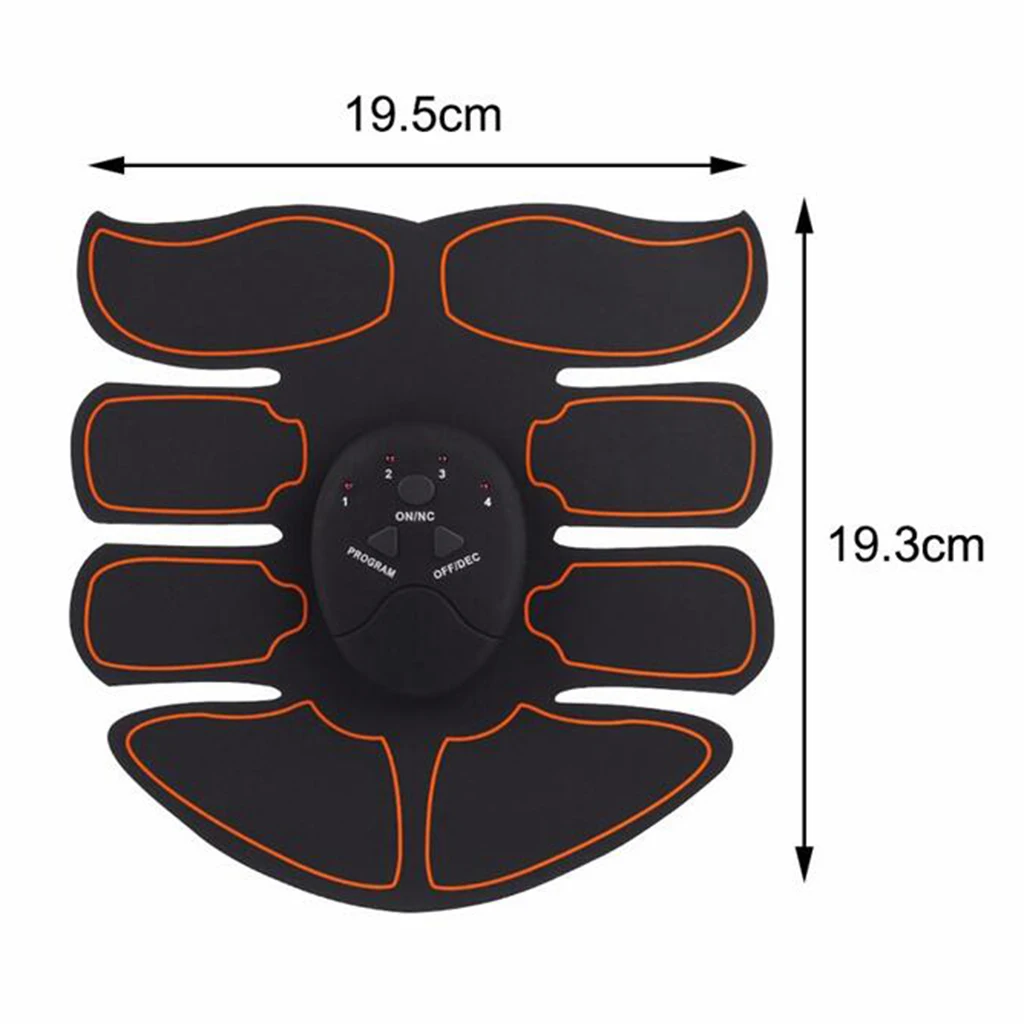 ABS Plastic Abdominal Trainer Rechargeable Simulator EMS Training Smart Body Abdomen Muscle Arm/Hip Exerciser 
