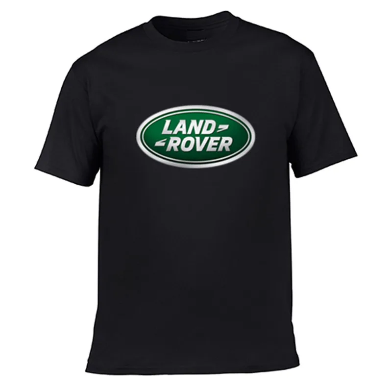 Модная футболка с принтом логотипа Land Rover-S мужская и женская Свободная рубашка