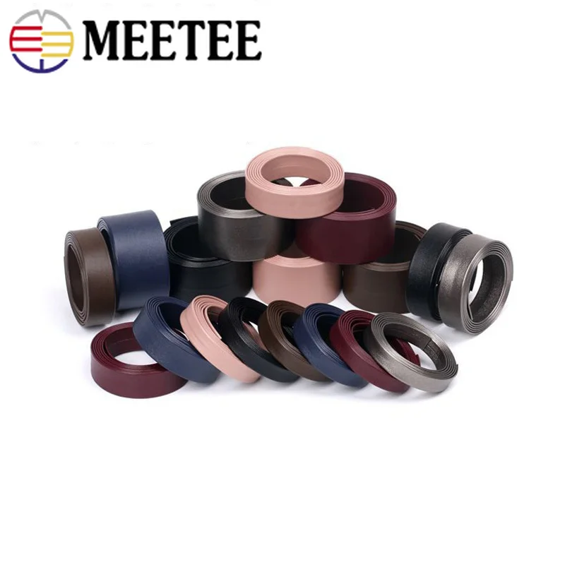 Meetee 10 м 5/16/30 мм имитация кожи лента тесьма из PU искусственной ручной Женские
