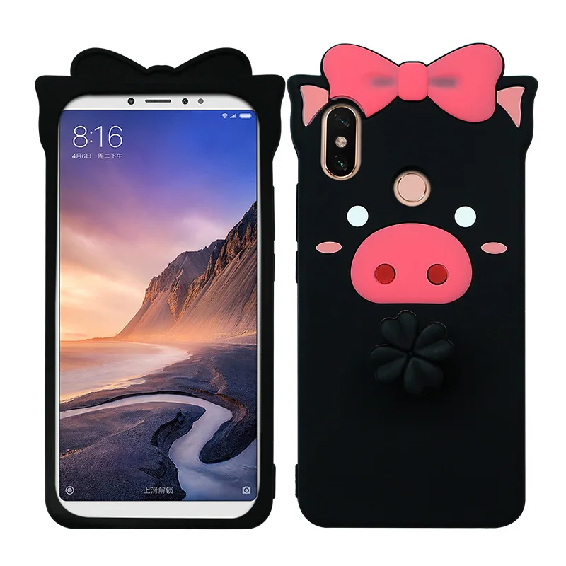 Милый розовый Piggy бампер для Xiaomi mi Max 3 mi Max 2 Red mi Note 7 mi 9 mi 9SE модный защитный ковер для mi Max mi 8 mi 8 Lite