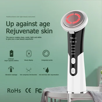 

Ultrasonic Facial Skin Phototherapy Ion Import Beauty Instrument Deep Face Cleaning Peeling USB Rechargeable Skin Care Machine