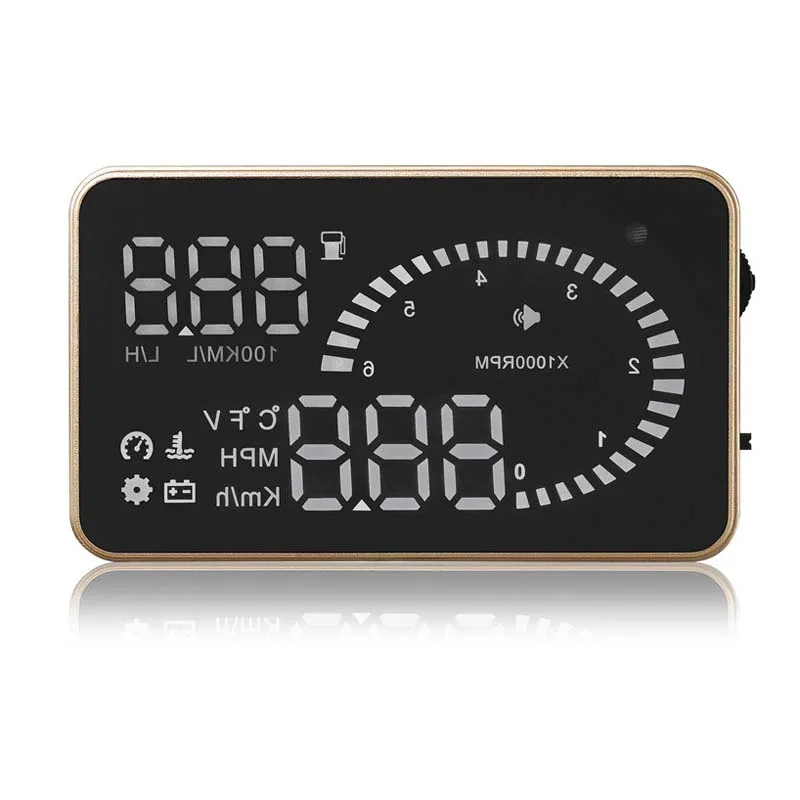 Авто HUD X6 HUD Дисплей 3 ''экран OBD II интерфейс автомобиля HUD скорость автомобиля электронный Автомобильный дисплей скорость метр Hud Дисплей