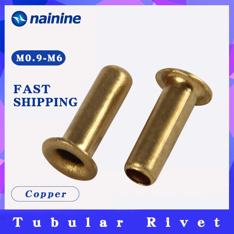M0.9 M1.3 M1.5 M2 M2.5 M3 M4 Details about    Tubular GB876 Nuts Rivet Hollow Copper Nails PCB 