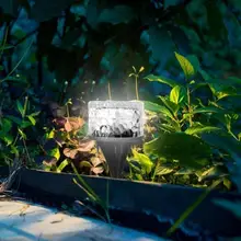 Прочный погребенный светильник высокой освещенности чистоты солнечной энергии светодиодный наземный светильник круглый стеклянный погребенный светильник Открытый садовый светильник для газона s