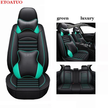 

ETOATUO Universal PU Leather car seat covers For Chery Ai Ruize A3 Tiggo X1 QQ A5 E3 V5 QQ3 QQ6 QQme A5 BSG E5 auto accessories