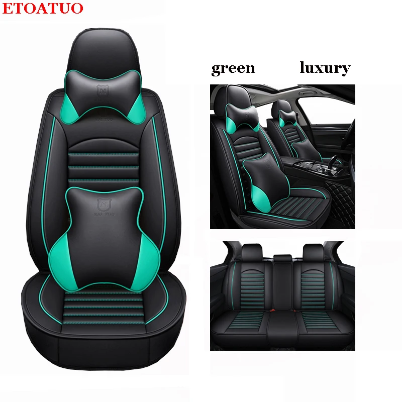 ETOATUO универсальный из искусственной кожи автомобильные чехлы на сиденья для Chery Ai