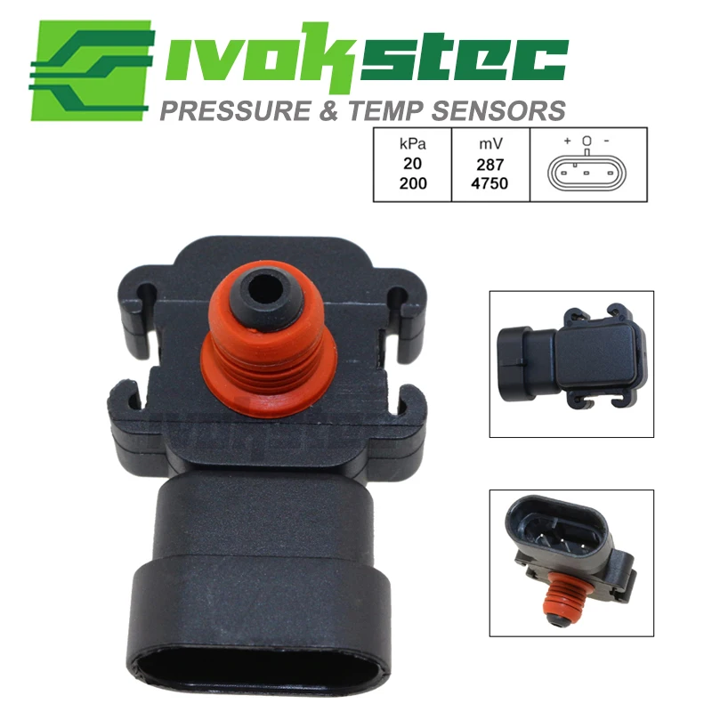 Датчик карты коллектора 2 бар для Chevy (Chevrolet) Express Silverado GMC Savana Sierra Yukon 2500 3500 4500 4.8L 6.0L