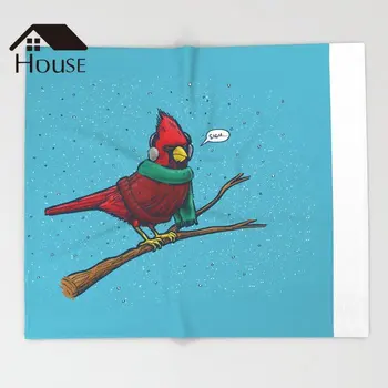 

BIGHOUSES Throw Blanket Annoyed IL Birds The Cardinal Throw Blanket Warm Microfiber Blanket