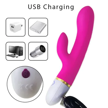 Female G Spot Rabbit Silicone Vibrator Orgasm Adult Toys USB Charging Powerful Masturbation Sex Toy for Women adult Sex product 2