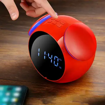 

Hot Bluetooth Speaker MP3 Player Alarm Clock Waterproof LED Display w/ Microphone
