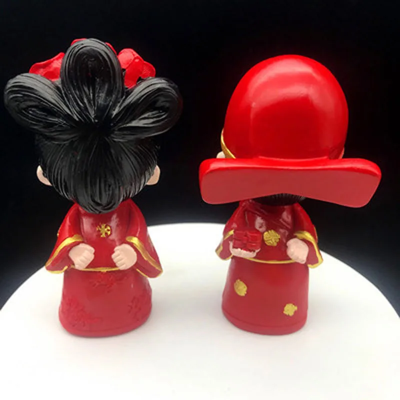 Resin ornaments for bride and groom, home decoration, wedding, house, doll hand, creative, new