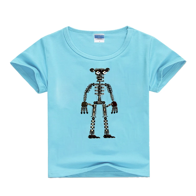 Детская футболка с рисунком «пять ночей с Фредди»/«Фокси», футболки с короткими рукавами в стиле «хип-хоп», футболка для маленьких мальчиков и девочек, футболки с объемным рисунком - Цвет: 25