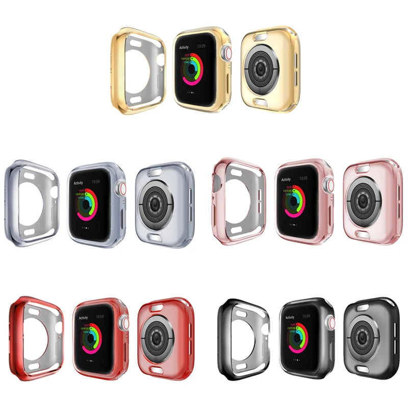 Новый ТПУ ремешок для часов с пряжкой Apple Watch чехол 5 4 38 мм/40 мм подходит наручных