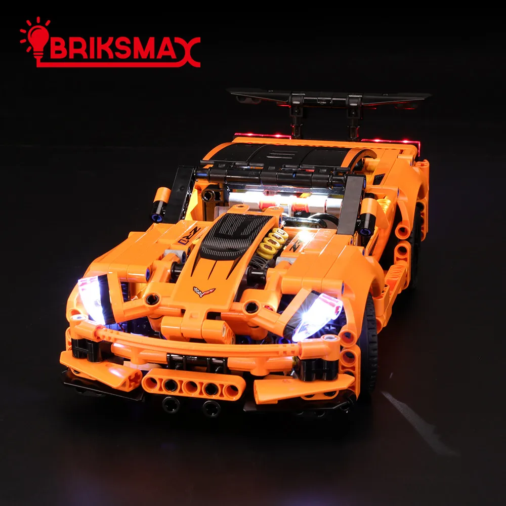 

BriksMax Lighting Kit For Technic Series Chevrolet Corvette ZR1 Building Blocks Compatible With 42093 (NOT Include Model)