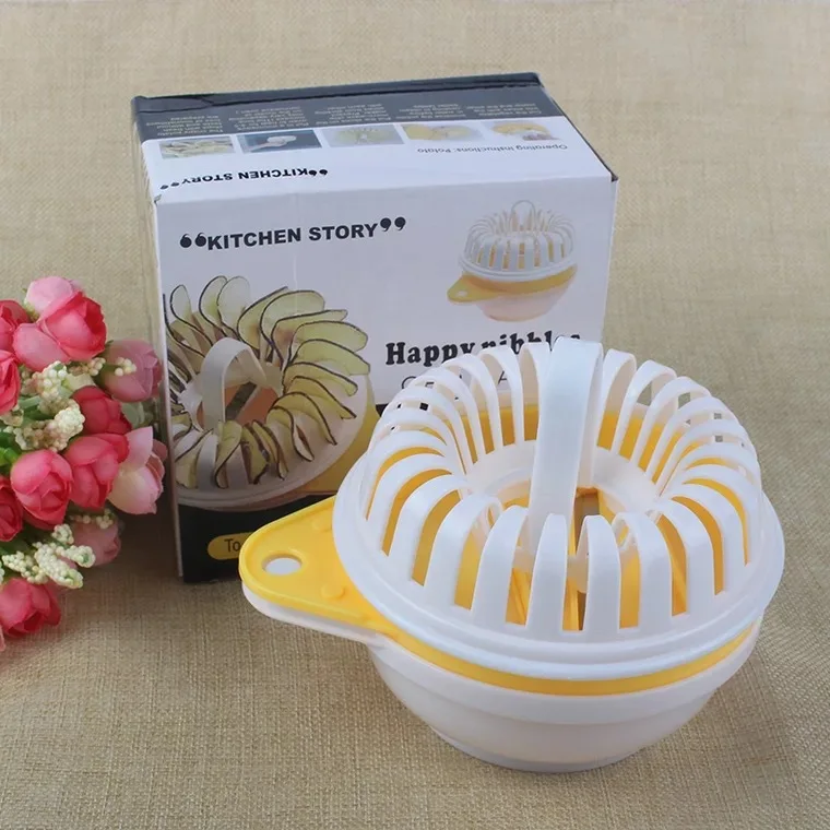 Творческий дом DIY Микроволновая печь Картофеля Чип картофелерезка инструмент с слайсер барбекю машинка для нарезки картофеля Комплект кухонных принадлежностей