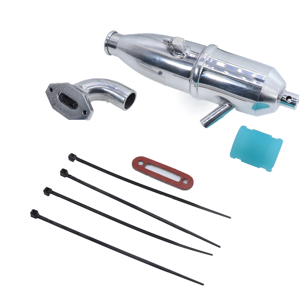 Pot D'échappement Upgrade Pour Voiture RC Nitro 1/10 HSP - Compatible Réf. 102009, 02027, 02031, Buggy, Truck