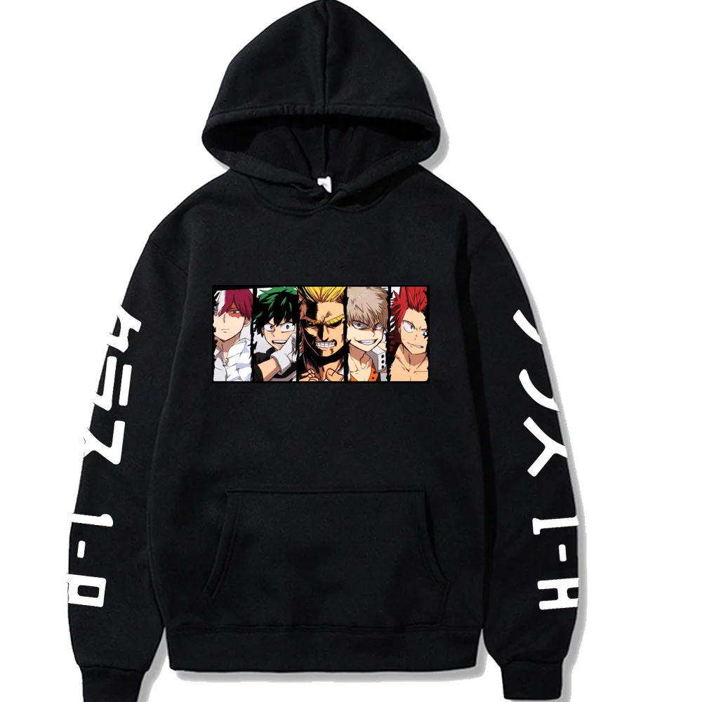 Boku No Hero Academia Printed Long Sleeve Harajuku Hoodies My Hero Academia Sweatshirt Women Men 1