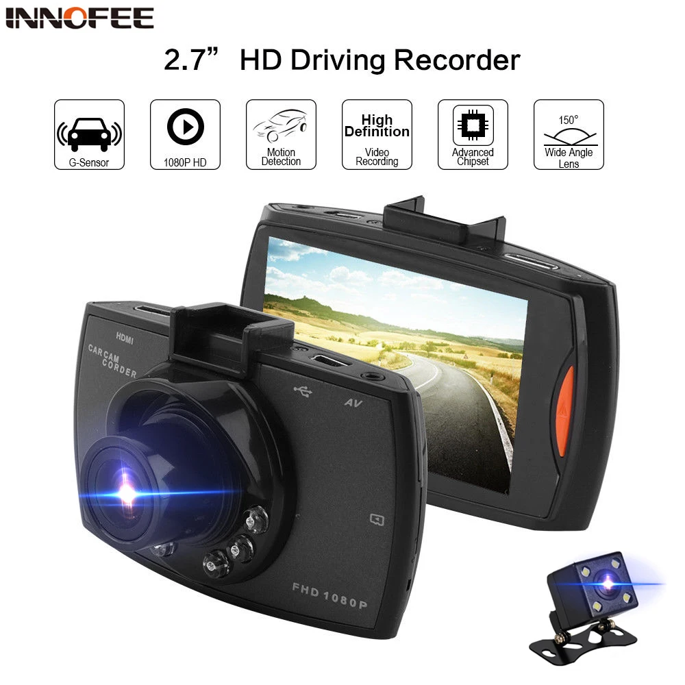 Автомобильный видеорегистратор 2 7 дюйма Full HD 1080P 140 градусов|Видеорегистраторы| |