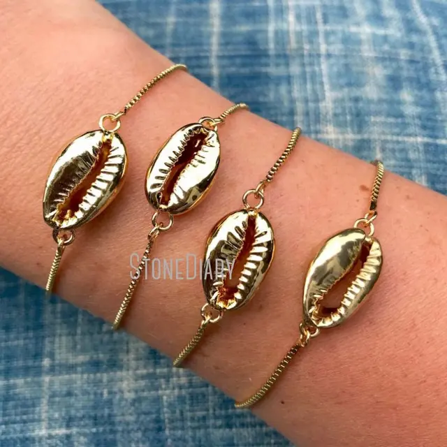 BM18650 Gold Cowrie Shell Adjustable 