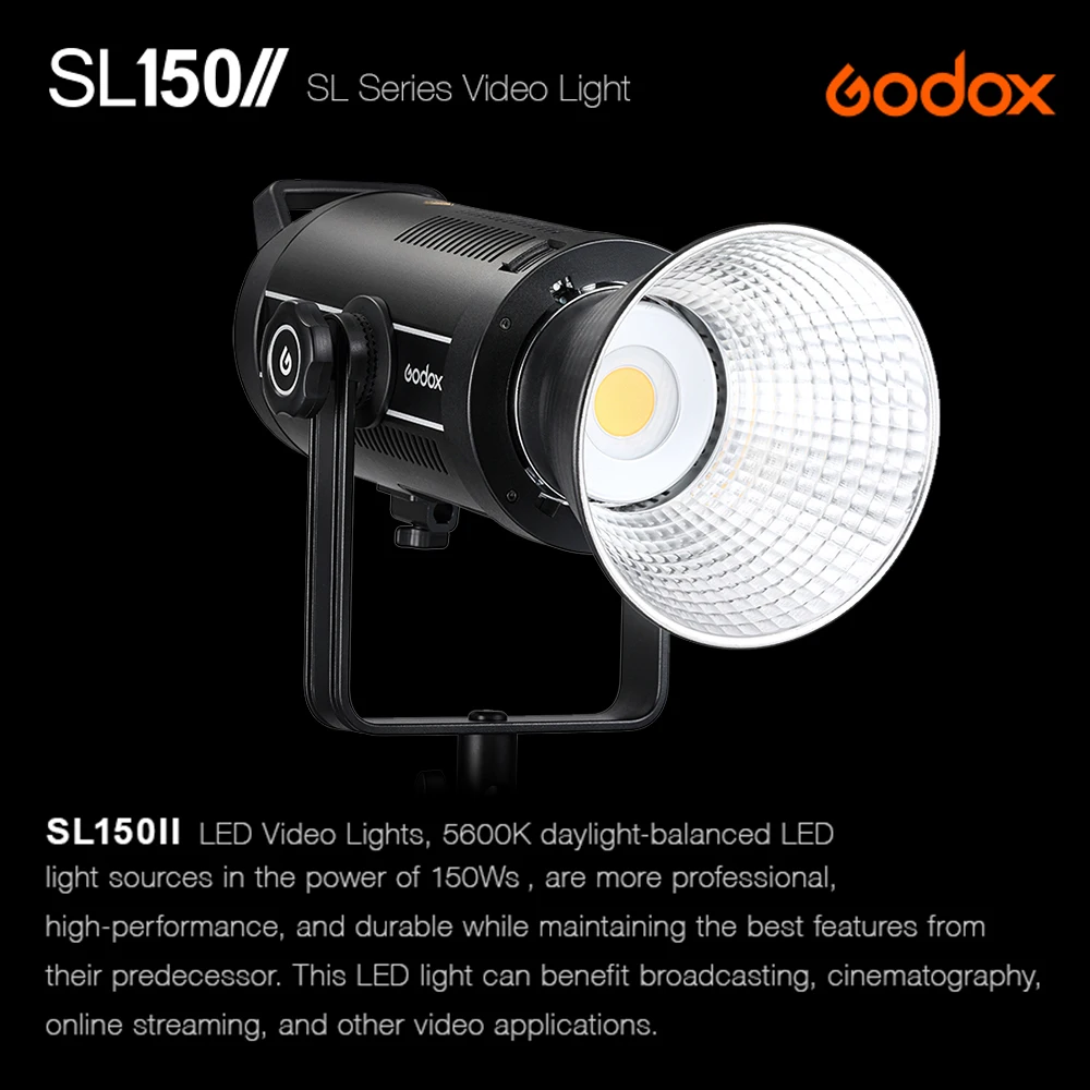 Godox SL150II SL150WII LED Video Light 150W Daylight 5600K w Godox SL150II SL150WII LED Video Light 150W Daylight 5600K w