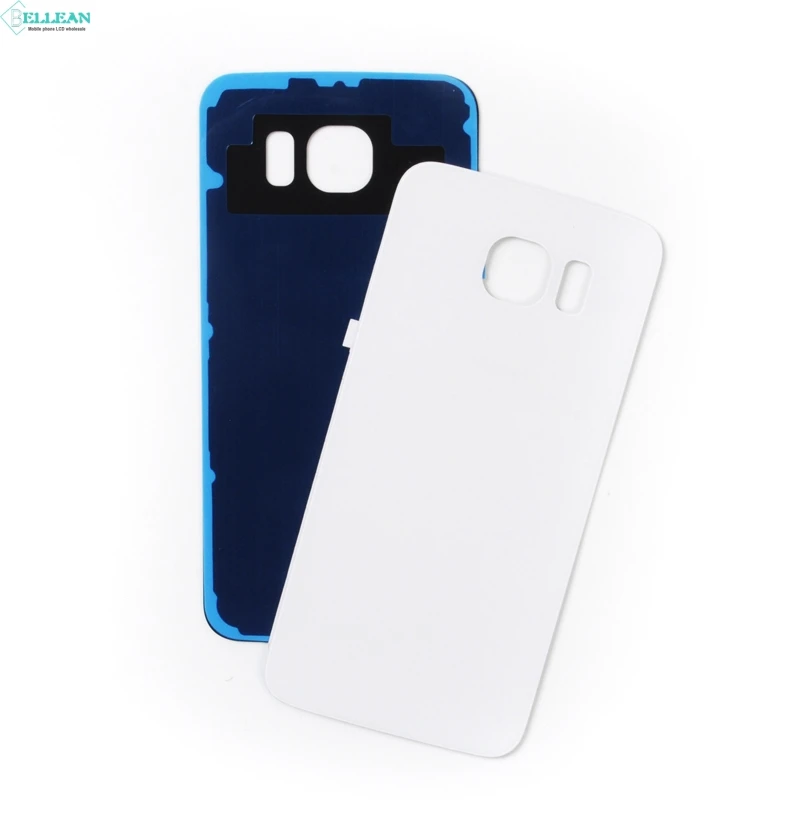 10 шт. Catteny G920 задняя крышка для Samsung Galaxy S6 стеклянная задняя крышка батарейного отсека задняя дверь Корпус чехол Замена