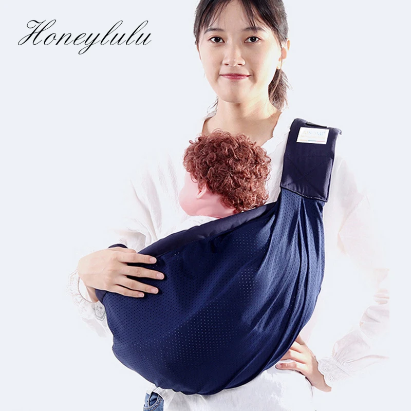 

Honeylulu Baby Wrap Carrier Newborn Sling Dual Use Infant Nursing Cover Mesh Fabric Breastfeeding Horizontal Parenting Sling