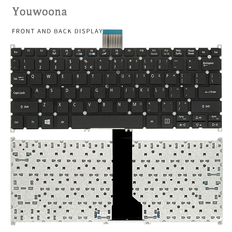 Nuova Tastiera Per Laptop Per Acer V5 E3-112M E3-112P V13 V3-331 V3-371 V3-372