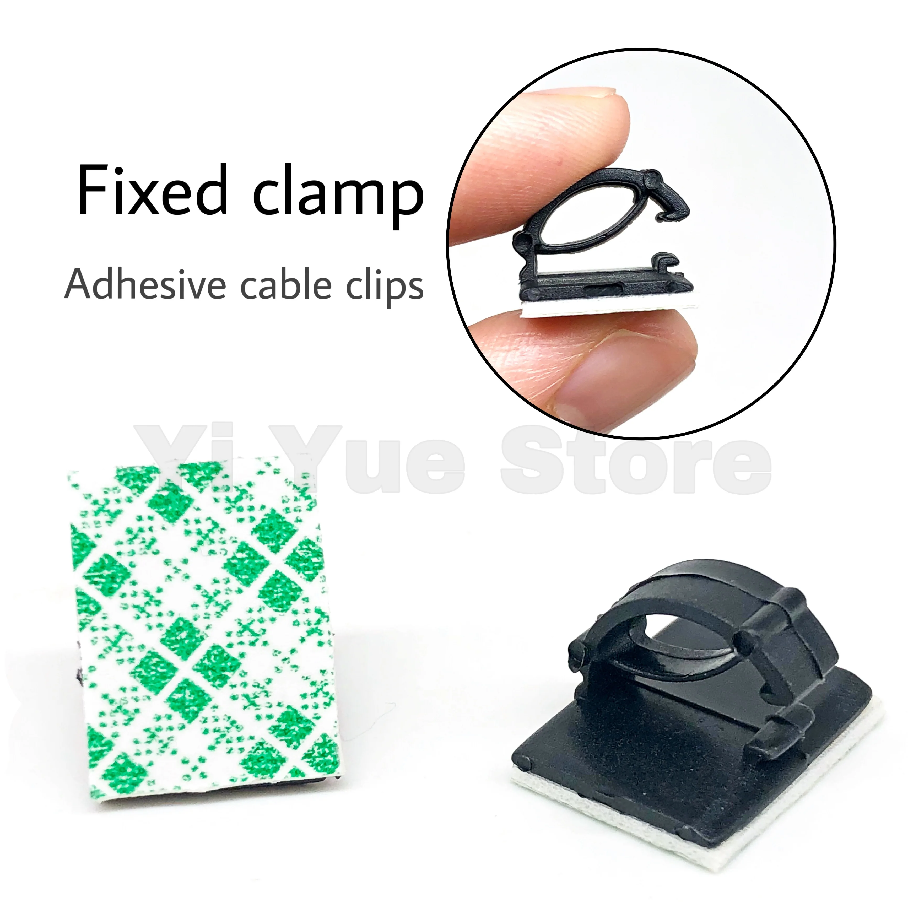 20Pcs Self-adhesive Car Cable Clips Cable Winder Drop Wire Tie Fixer Holder Cord Organizer Management Desk Cable Tie Clamps ► Photo 2/6