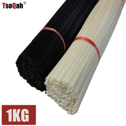 Tiges de soudage plates en plastique ABS, PE, PP, tpr, PVC, blanc, noir, 1KG 