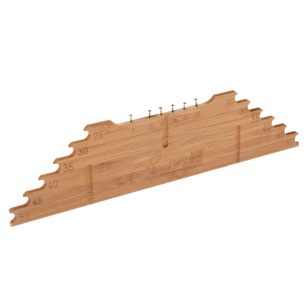Smooth Bamboo Fish Measuring Sub-line Ruler Fishing Line Cutting Tool 50cm Replacement Tackles for Fisherman