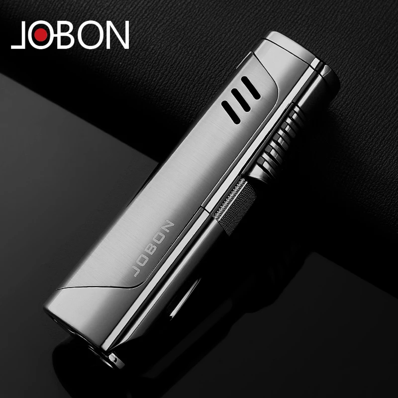 Новая газовая зажигалка jobon Бутан синяя струя пламени высокотемпературный