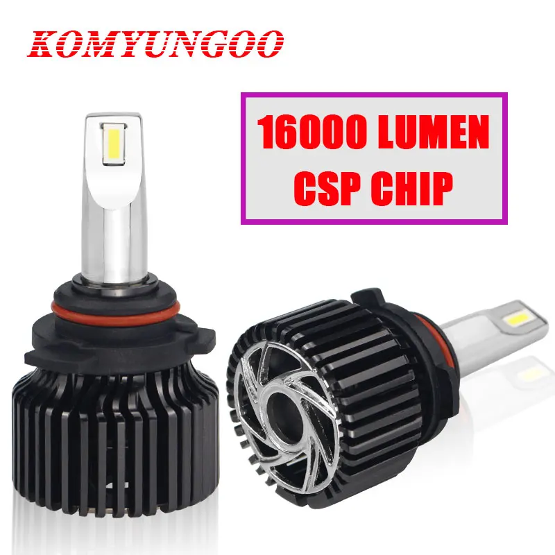 16000LM 6000K Led 9012 HIR2 Автомобильные фары 9005 HB3 9006 HB4 Супер яркий Diodo Farol Диод налобный фонарь LED H1 H7 H8 H9 H11 Светодиодная лампа для авто