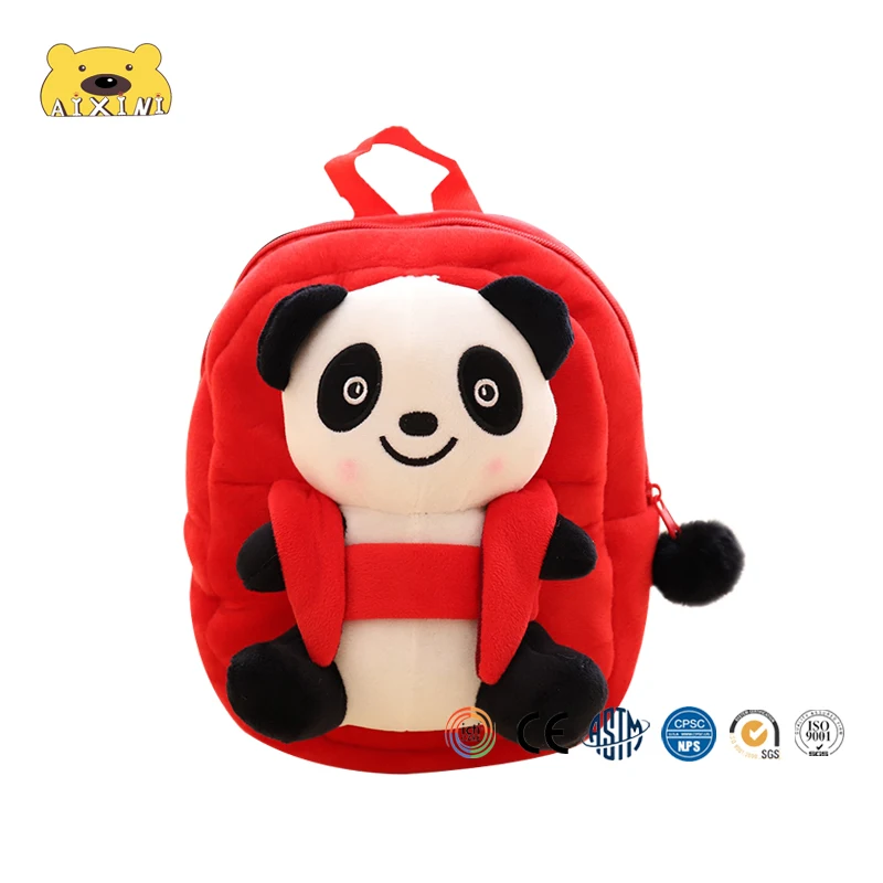 1 шт. Детский Рюкзак Kawaii Panda для путешествий, сумки, маленькие плюшевые игрушки для детей, студенческие игрушки для девочки, мальчика, ребёнка, мягкие куклы, подарок на день рождения