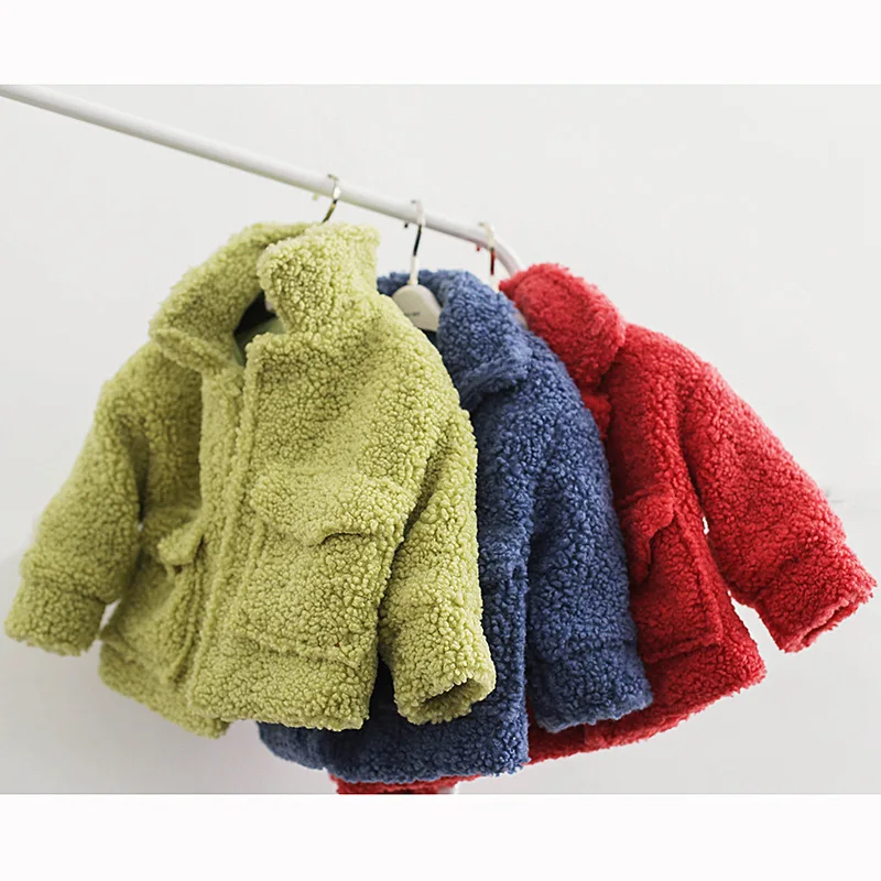 Новое поступление, осенне-зимнее модное кашемировое пальто для мальчиков и девочек детские куртки ярких цветов теплая детская одежда