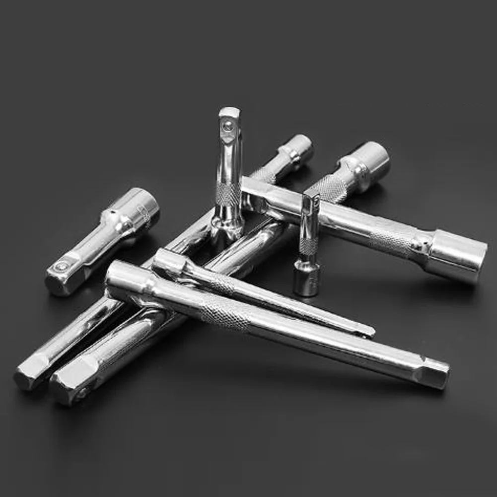 

8Pcs 1/4 3/8 1/2 Ratchet Sockets Wrench Extension Extend Bars Set Hand Tool Kit Chrome Vanadium Steel