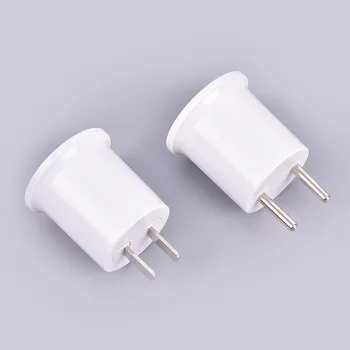 

1Pcs New Arrival Practical E27 Lamp Base To EU/US Plug Socket Lamp Holder Converter Adapter Light Bulb Lamp