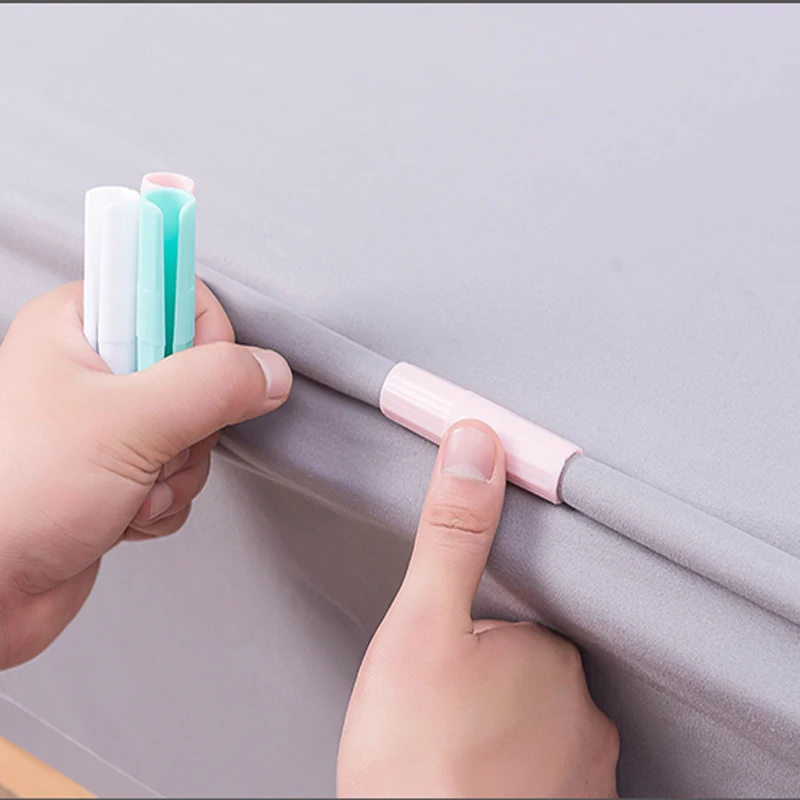 

6pcs Multipurpose Bed Sheet clip Fasteners Holder Clip Mattress Grippers Tool Fasteners Clothes Food Bag Sealing Fixing Holders