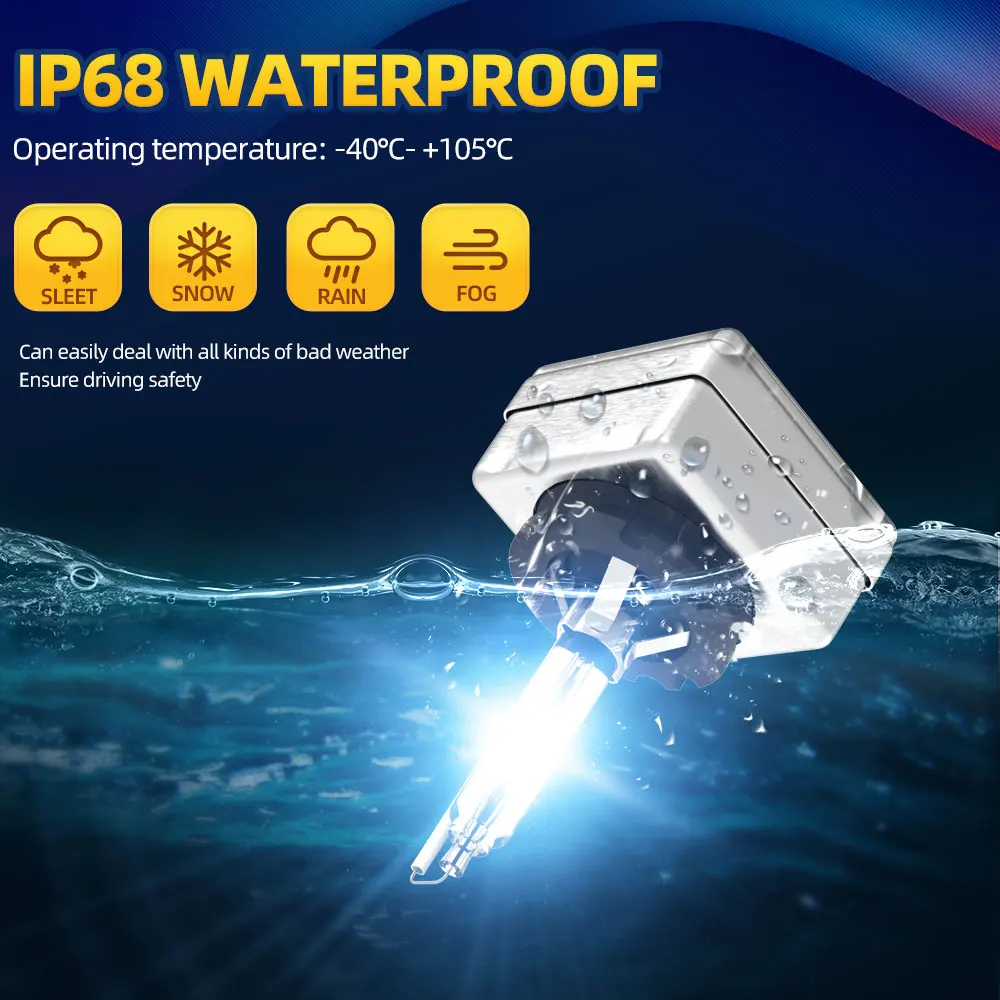 roadsun 2Pcs Headlight D1S D2S D3S D4S Xenon HID Car Bulbs 35W D1 D2 D3 D4 Headlamp 4300K 6000K 8000K 10000K Auto Lamp 12V 2PCS 6