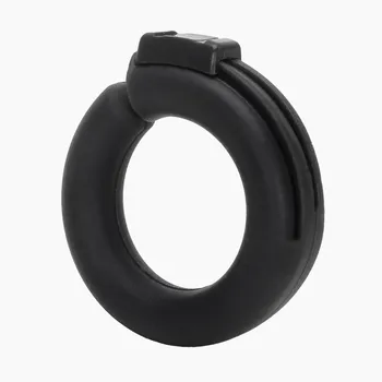1PC Cock Ring Silicone Penis Rings Delay Ejaculation Adjustable Male Chastity Device White/Black Sex Toys For Men Adult Products 4