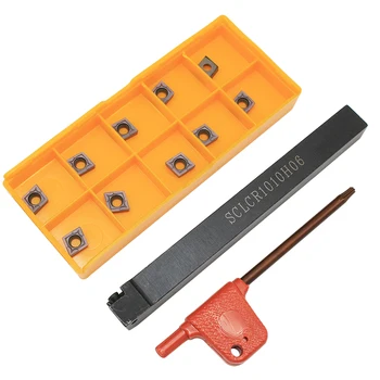 

SCLCR SCLCR1616H06 SCLCR0808F06 SCLCR1010H06 SCLCR1212H06 Lathe Turning Tool Cutter CCMT060404 CCGT CCMT09T304 CCMT120404 Blade