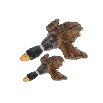 

2Pcs Funny Pet Plush Toy Dog Cat Puppy Bite Duck Sound Doll Fun Play Teeth Cleaning Chew Pet Plush Toy Pet Supplies