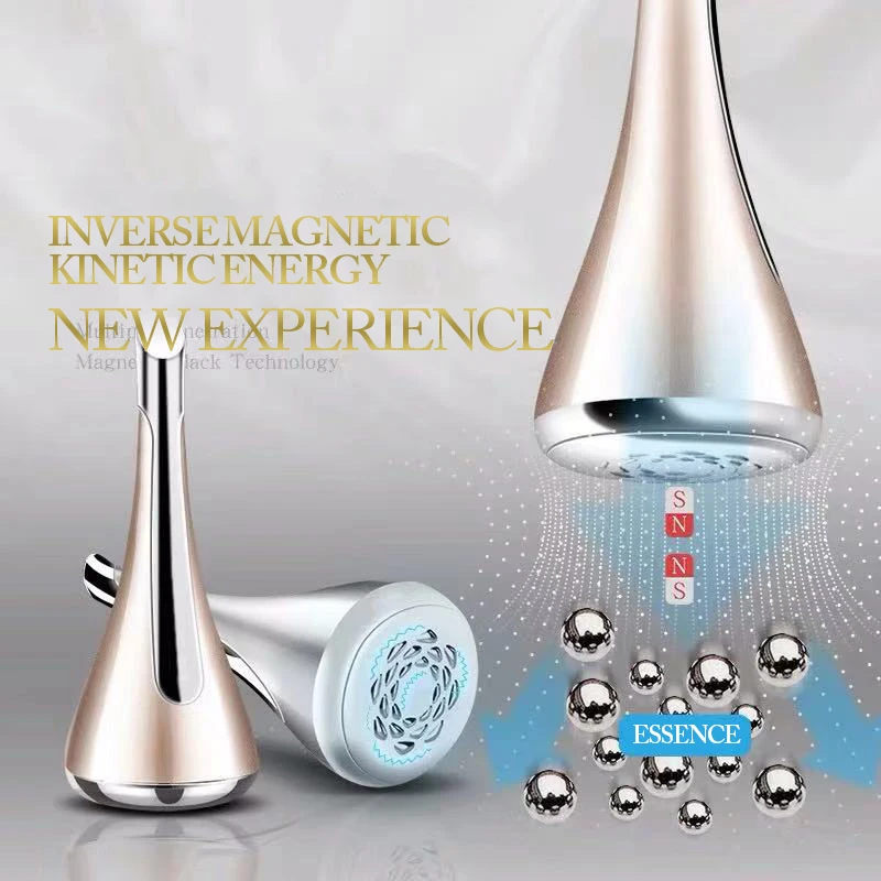 

Household Eye + Facial Massager, Whitening Brightening + Firming Skin Magnetic Introduction Mask (Gold)