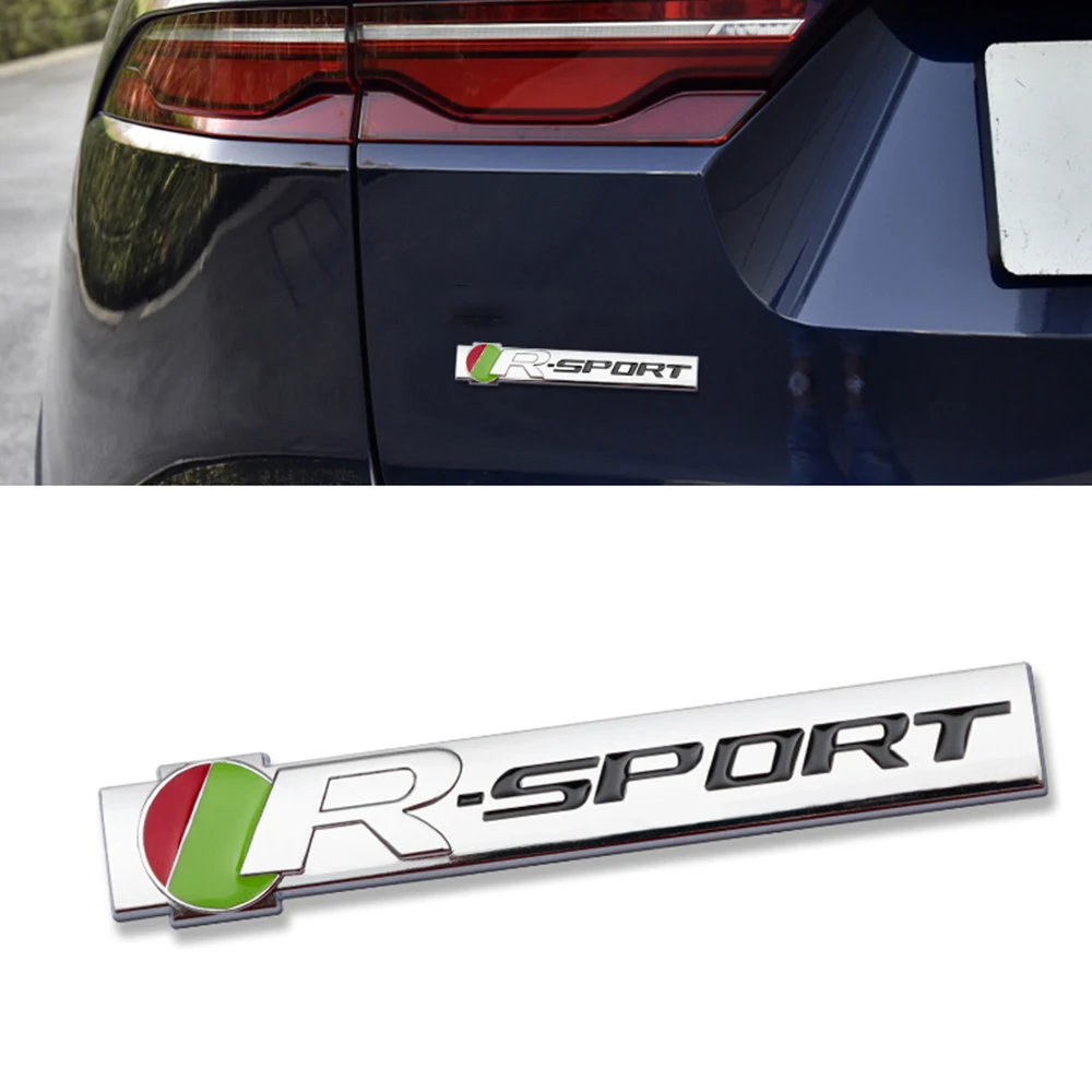 3D Metal R Sport Emblem Car Sticker Trunk Stickers Car Body Styling Refit Accessori Per Jaguar Xk Xf Xj Xfr F-Type Xjs