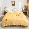 Bonenjoy Plaid Yellow Color Plaid Blanket Coral Fleece Thow Blankets for Beds plaid canape Single Bedspread Blankets for Sofa ► Photo 3/6